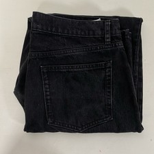 Reformation Womens Black Abby High Rise Straight Jeans Size 31 Excellent JC116W