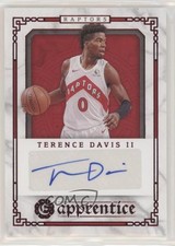 2020-21 Chronicles Excalibur Apprentice Signatures Red Terence Davis II Auto 8x7