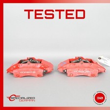 2000-2012 Porsche Boxster Cayman Rear Brake Calipers Brembo Pair Red Oem
