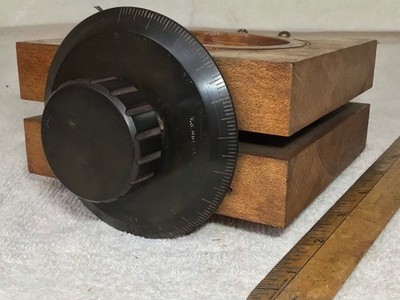 1920's antique W.S. BROWNE tube Radio WOOD VARIOMETER  or TUNING COIL APPARATUS