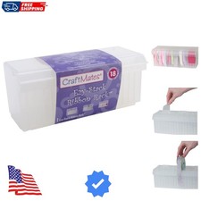 Clear Compartment Storage Box for Beads, Buttons  More  BPA Free  Travel Ready