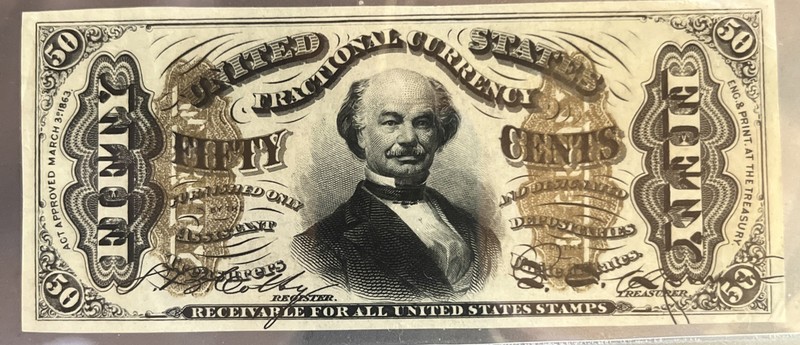  Third Issue Fractional Currency - 50 Cents - Specimen