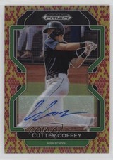 2022 Panini Prizm Draft Picks Snakeskin 9/15 Cutter Coffey #PDP41 Auto 13c1