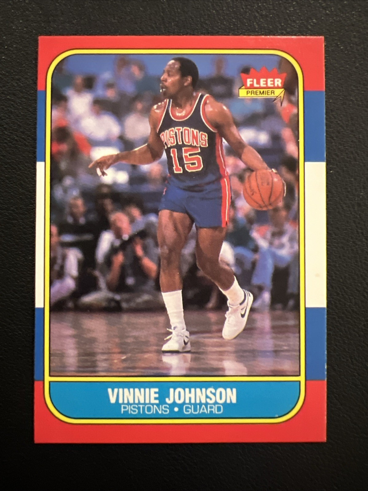 1986 Fleer Basketball #56 Vinnie Johnson EX W/ Awesome Corners!