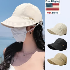 Breathable Foldable Ladies Wide-brimmed Baseball Cap Sun Hat for Outdoor Sports