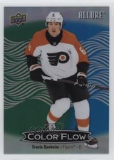 2024-25 Upper Deck Allure Color Flow Green Blue Travis Sanheim #CFL-55 11ng