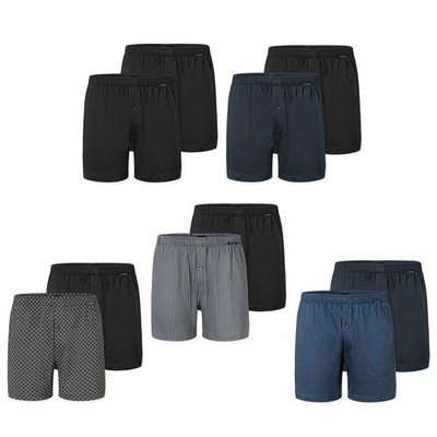 SCHIESSER Herren Jersey-Boxershorts, 2er Pack - 2Pack Boxershorts, Baumwolle,...