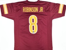 Brian Robinson Jr. Autographed Maroon Pro Style Jersey-Beckett W Hologram *Black