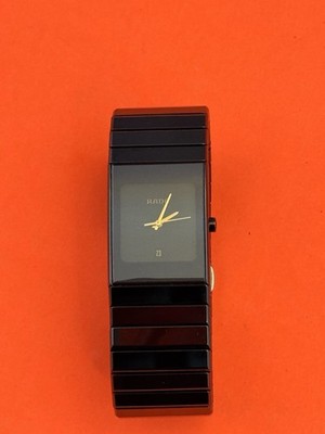 RADO　ラド—　111.0348.3　セラミック　ブラック文字盤　クオーツ Rado Diastar Black Ceramic Quartz Watch 111.0348.3 30x23mm