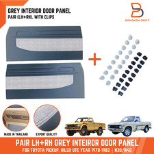 Pair Interior Door Panel Gray Trim Fits Toyota Pickup Hilux Ln30 Ln40 Rn30 79-83
