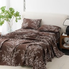 King Size Sheets Set - Pure Microfiber 4 Piece Polyester Bed Sheets, Fitted S...