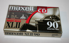 NEW VTG Maxell XLII High Bass 90 min Ideal for CD Blank Recordable Cassette Tape