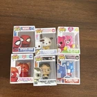 Funko Bitty Pop Lot of 6 Figures, All Different NO DUPES  Mixed Characters Lot