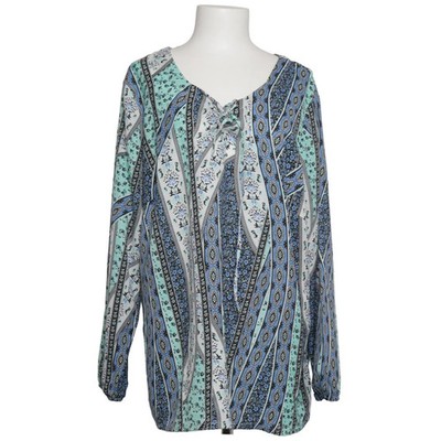 BPC Selection, Bluse, Größe: 50, Blau/Mehrfarbig, Print, Damen #K2G