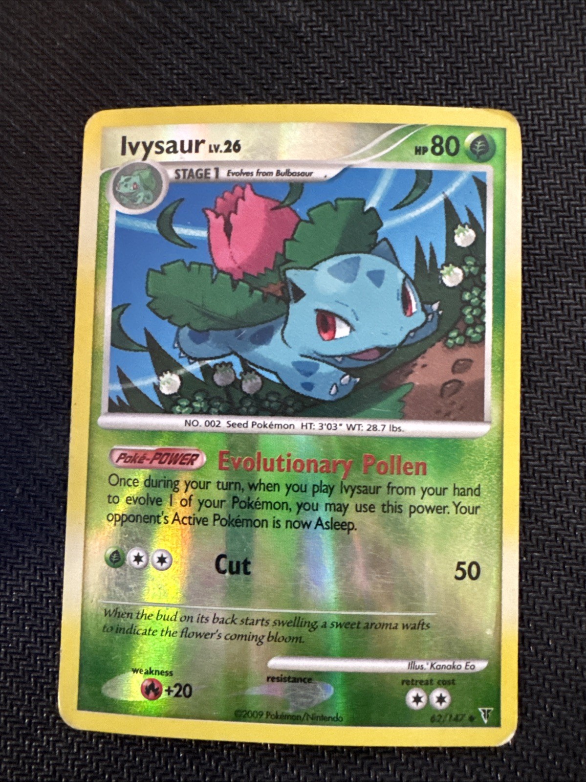 Ivysaur Reverse Holo 62/147 Supreme Victors Pokemon TCG LV.26 2009