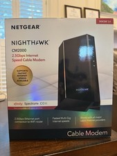 Netgear Nighthawk CM2000 2.5Gbps Multi Gig Internet Speed Cable Modem DOCSIS 3.1