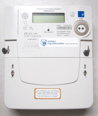 DZG - Drehstromzähler  5/60 Amp. regeneriert  A+ Bezug mit RLS
