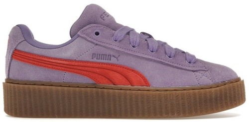 Puma x Fenty Creeper Phatty Lavender Alert Burnt Red Gum Kids 13C
