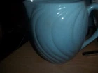 Vintage McCoy perwinkle blue swirl USA pitcher