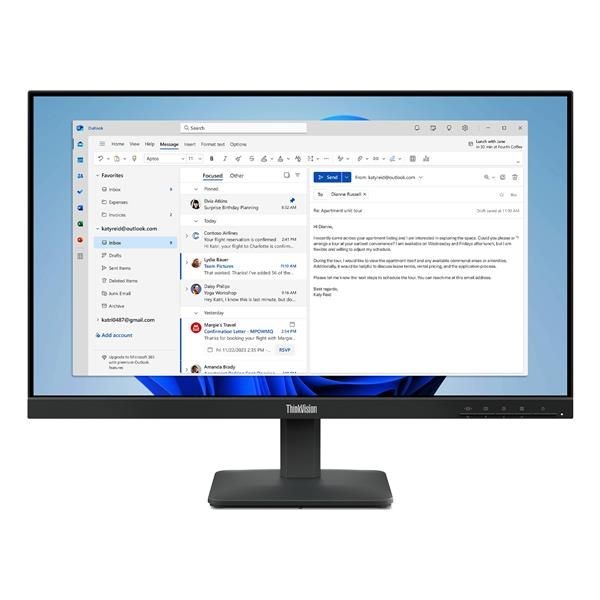 64B5KAT1EU MON 23.8IPS HDMI VGA FHD BK S24-4E 3Y - Immagine 9
