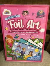 ZMLM Foil Art Kit for Kids - Arts Crafts Fun Mess Free Activity, Gifts Pink