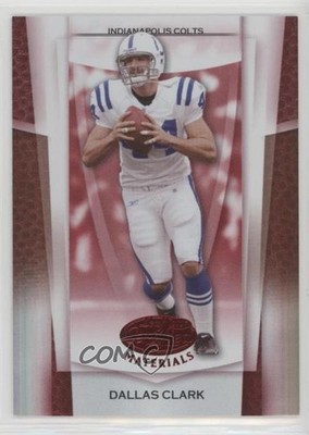 2007 Leaf Certified Materials Mirror Red 55/100 Dallas Clark #122 0f8