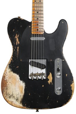 Fender Custom Shop 1952 Telecaster Super Heavy Relic Electric Guitar - Black