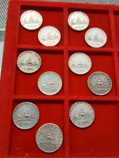 500 LIRE CARAVELLE  ARGENTO  BEL LOTTO 11 MONETE IN ARGENTO CARAVELLE ENTRA