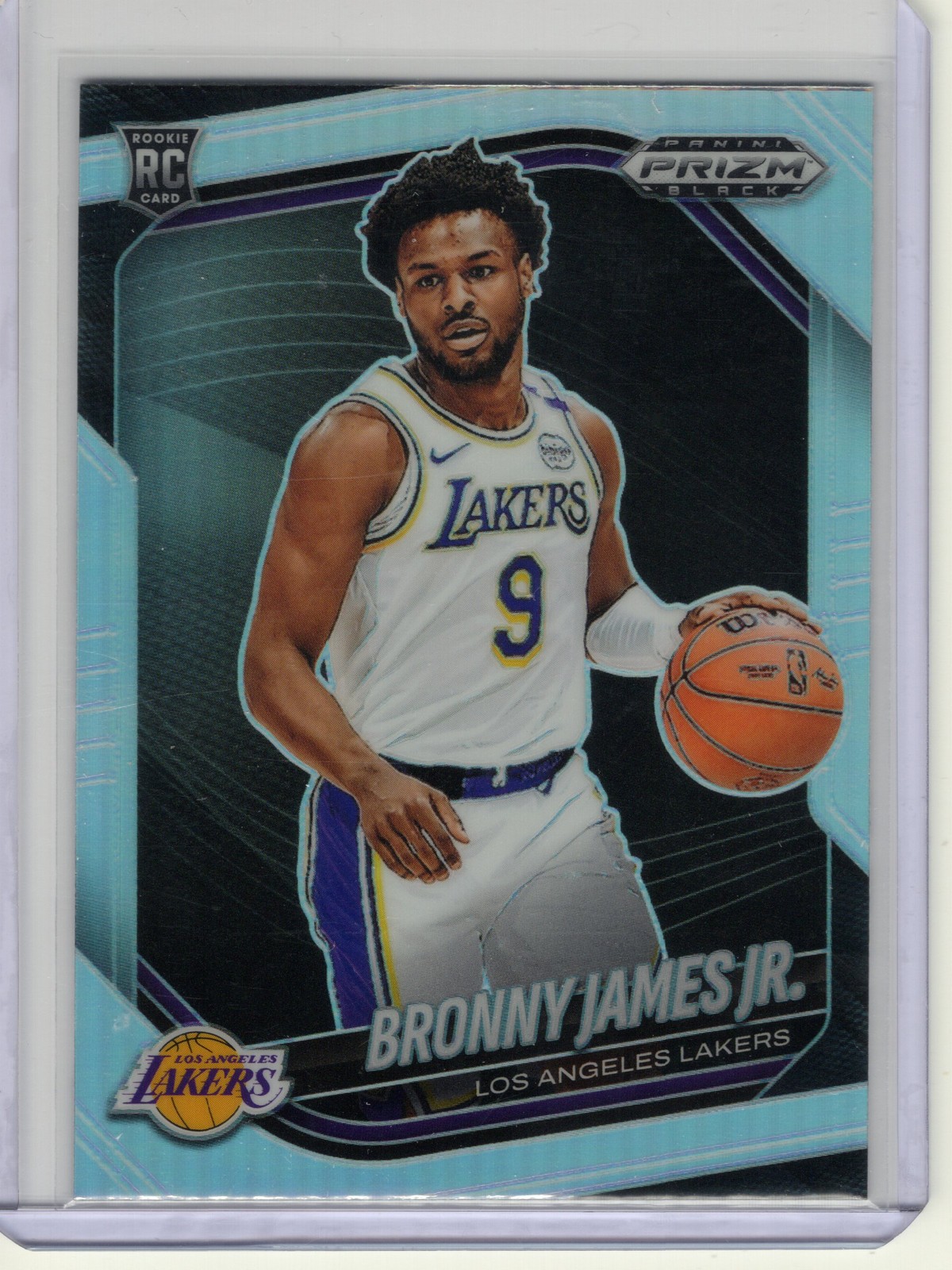 2024-25 Panini Prizm Black #94 Bronny James Jr. Silver