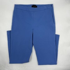 Talbots Womens Chatham Ankle Pants Size 6 Blue Cotton Blend Stretch Straight Leg