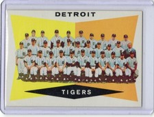 1960 Topps Baseball Set-Break # 72 Detroit Tigers Team NM BEAUTY