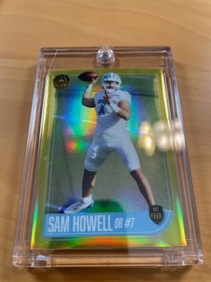 2021 Super Glow Sports SAM HOWELL #15 Gold Glow 25/50 Philadelphia Eagles