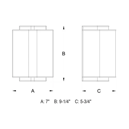 Vaxcel Lighting W0224 Brass Burnaby 1-Light Wall Sconce With White Fabric Shade - Picture 5 of 5