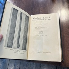 Abraham Lincoln The Prairie Years Volumes One And Two