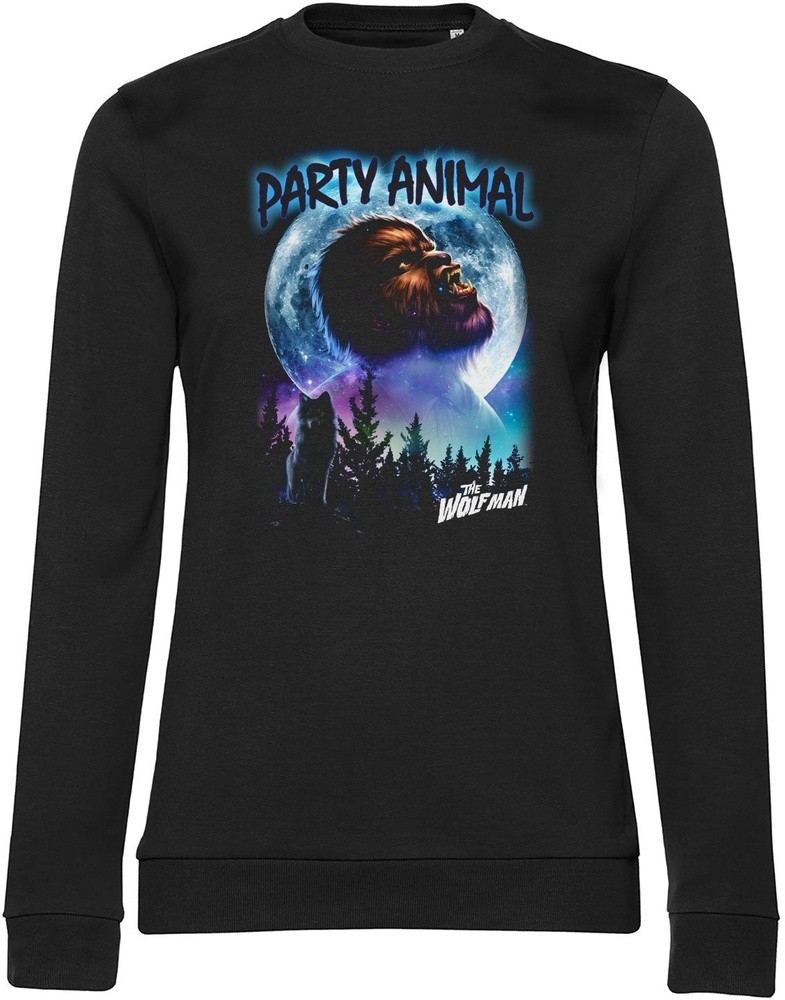 Universal Monsters Damen Pullover The Wolfman-Party Animal Girly Sweatshirt UV-5