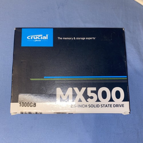 NEU versiegelte Verpackung: Crucial MX500 1TB 1000GB 3D SATA 2,5 Zoll SSD CT1000MX500SSD1