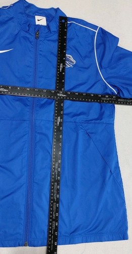 Nike Boise State Broncos Women's Large Blue Windbreaker Jacket Vented Full Zip - Picture 4 of 9