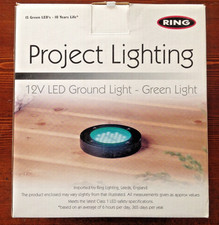 Ring Lutea Ground 12v 15 Led Lights Colour Green Garden Patio Deck lighting 