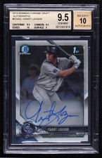 2018 Bowman Draft Chrome Pick Grant Lavigne #CDA-GL BGS 9.5 GEM MINT Auto 7m3