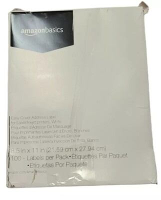 Amazonbasics Easy Cover Address Label For Laser/ink Jet Printer