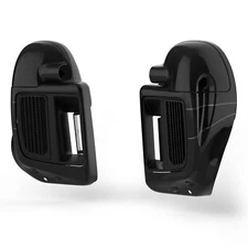 Lower Vented Fairings Fit For Harley Touring 14-Up Dark Slate Candy/Arctic Black