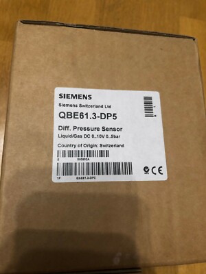 Siemens Druckdifferenzfühler für Flüssigkeiten und Gase QBE61.3-DP5 QBE 61.3 DP5