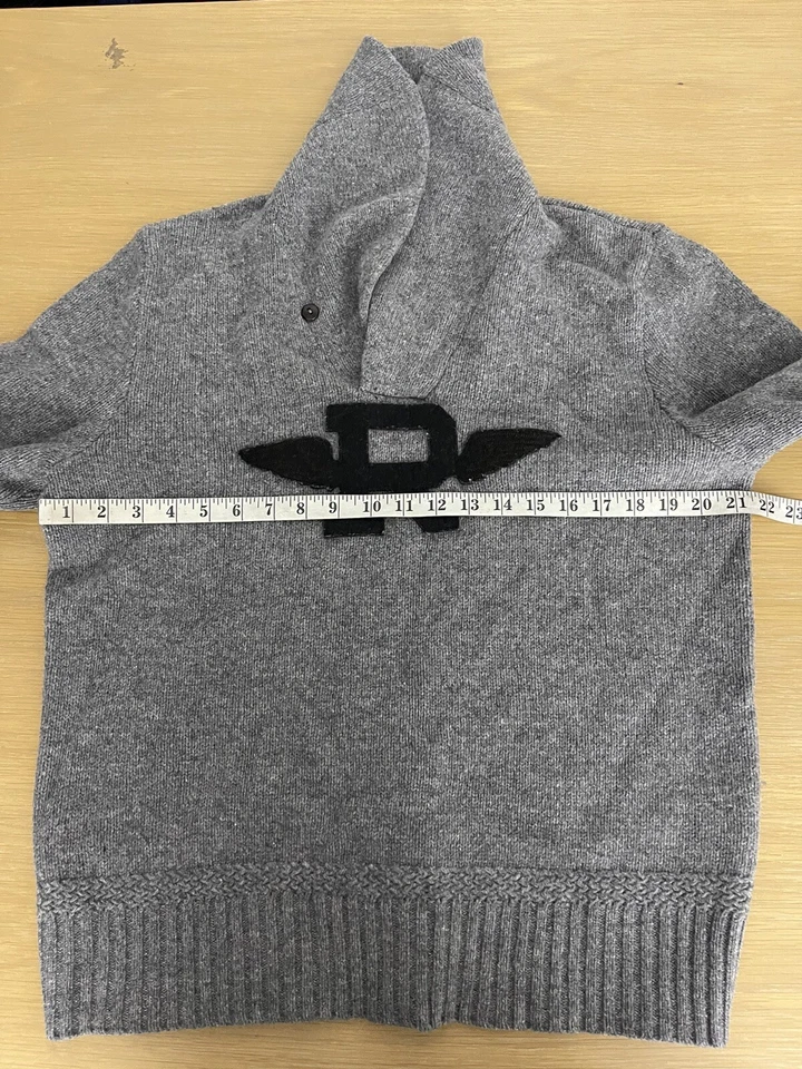 Rugby Ralph Lauren Grande Greg Chal Suéter Cuero Ala P R RRL Polo De Colección Remo Foto 4 de 4