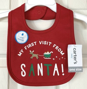 christmas bib with sleeves