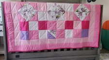 Handmade Baby Blanket Quilted Baby Girl Shower Present