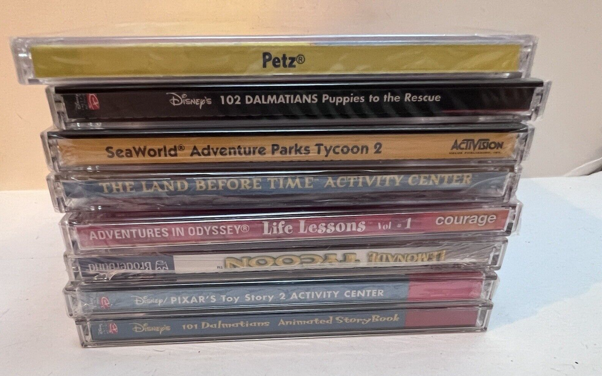 Vintage Disney & Kids/Educational Computer PC CD-ROM Video