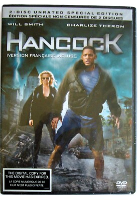 Hancock (DVD, 2008, 2-Disc, Canadian, Sony) Will Smith, Charlise Theron