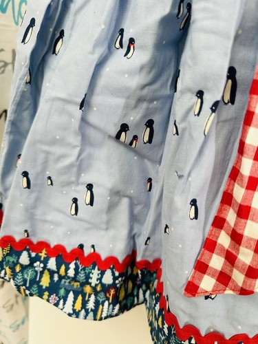 Girls Matilda Jane Platinum Blue Arctic Knot Dress Size 8 NWOT Penguins (9/12) - Picture 5 of 8