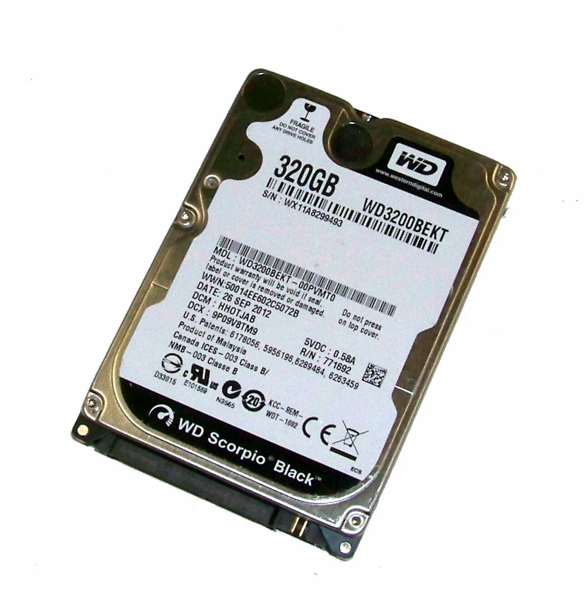 WD Scorpio BLACK 320GB SATA 2.5