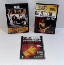Guitar Lesson Instructional DVD Lot Led Zeppe...